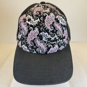 Bully Pulpit Cowgirl Paisley Black Pink Cap Horse Pukka Ponytail Hat Adjustable